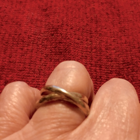 Sterling Silver sz 8 Vintage Puzzle Ring - Picture 3 of 7